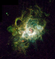 NGC 604, una gigante región de formación estelar en la Galaxia del Triángulo