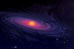 Visión artística de un disco protoplanetario