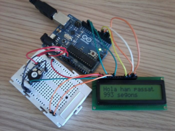 Pantalla LCD LMB162ABC amb Arduino