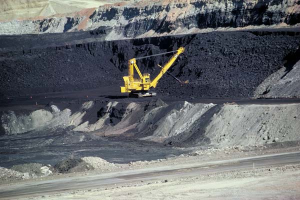 mina de carbó a cel obert