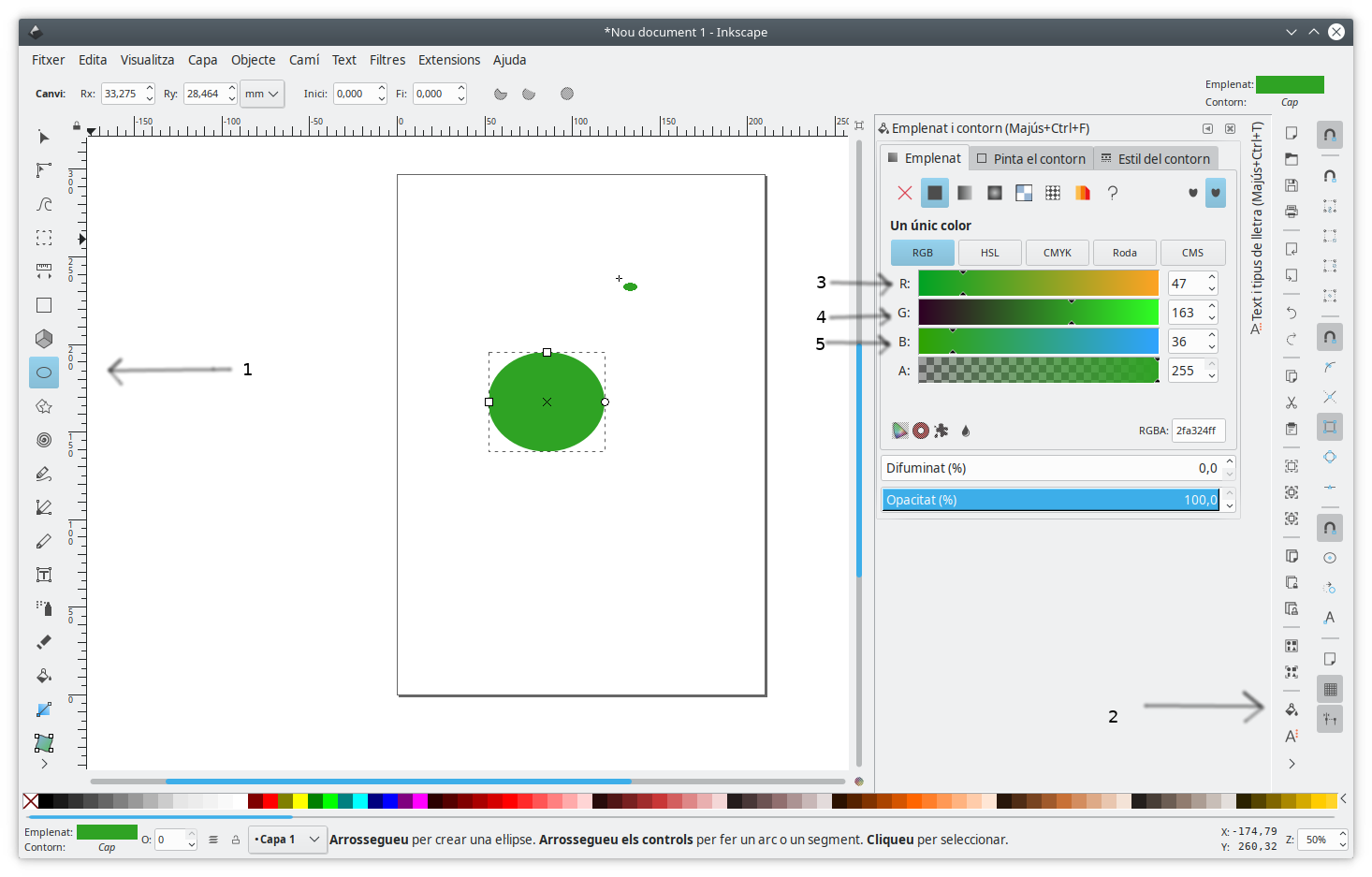Color RGB a Inkscape